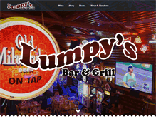 Tablet Screenshot of lumpysbarandgrill.com
